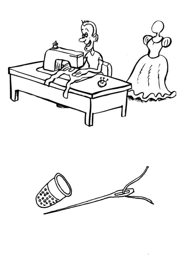 Coloring page tailor