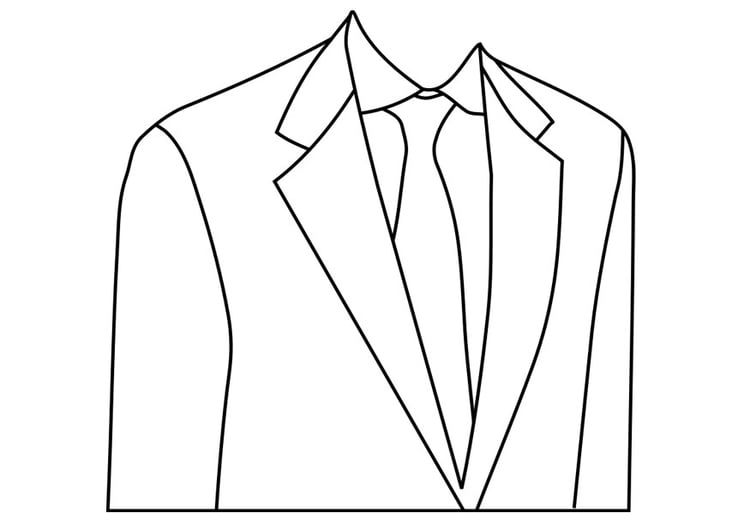Coloring Page tailor-made suit - free printable coloring pages - Img 19238