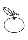 coloring-page tangerine