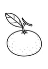 Coloring page tangerine