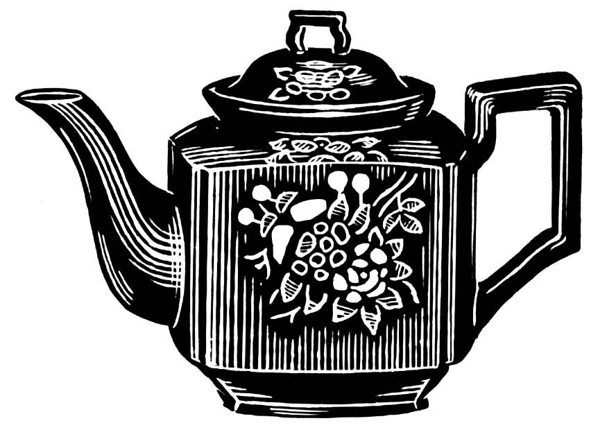 Coloring page teapot