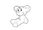 Coloring page teddy bear