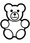 Coloring page teddy bear