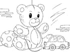 Coloring page teddy bear