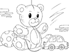 coloring-page teddy bear