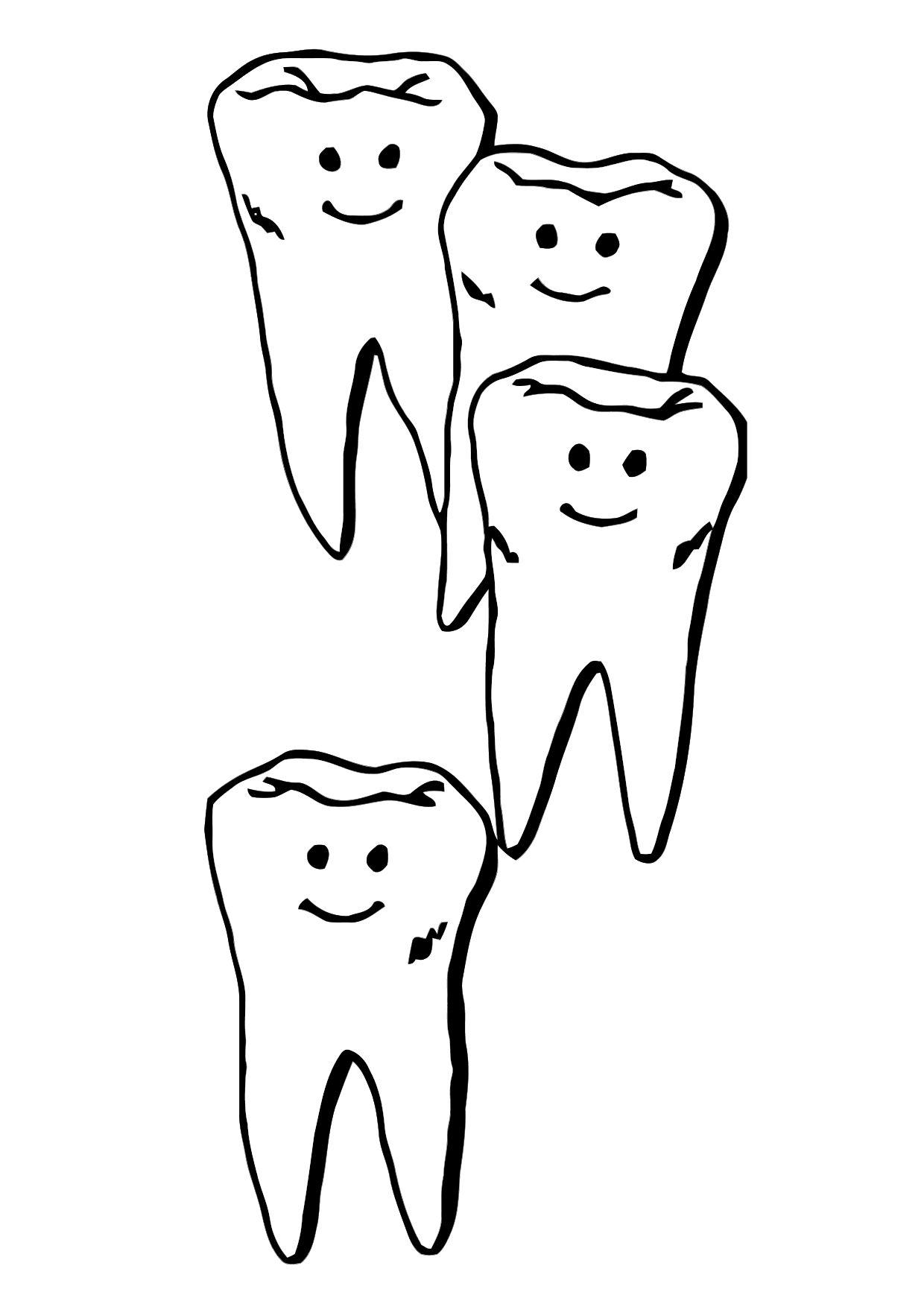 teeth coloring pages