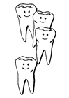 Coloring pages teeth