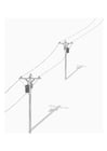 Coloring page telephone poles