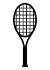 Coloring page Tennis Racket