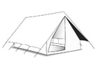 Coloring page tent