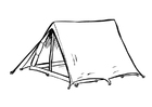 Coloring pages tent