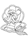 Coloring pages The Little Mermaid - Ariel
