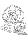 Coloring page The Little Mermaid - Ariel