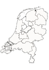 Coloring page the netherlands