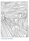 Coloring pages The Scream
