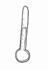 Coloring page Thermometer