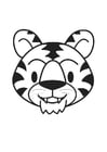 Coloring pages Tiger Head