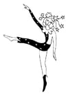 Coloring page to dance