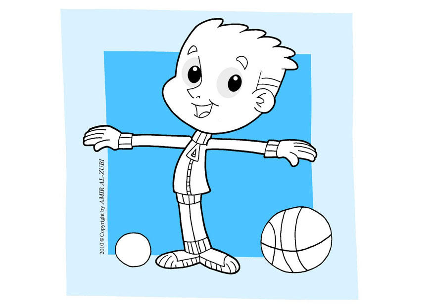Coloring page to do sports