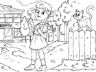 Coloring page to go to school