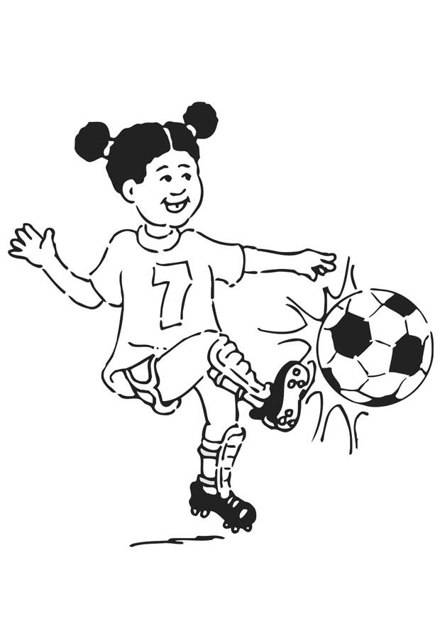 Coloring page to play football
