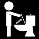 coloring-page to put the toilet seat up