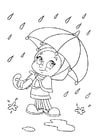 Coloring page to rain