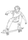 Coloring pages to skate