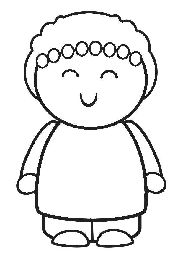 Coloring page to smile