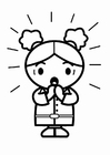 coloring-page to startle