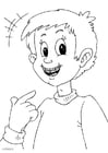 Coloring page to wear braces