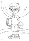 Coloring pages to wear glasses