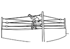 Coloring page to wrestle