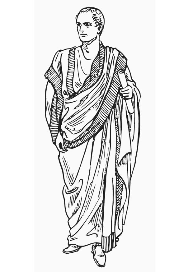 Coloring page toga