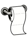 Coloring page toilet paper
