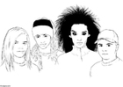Coloring pages Tokio Hotel