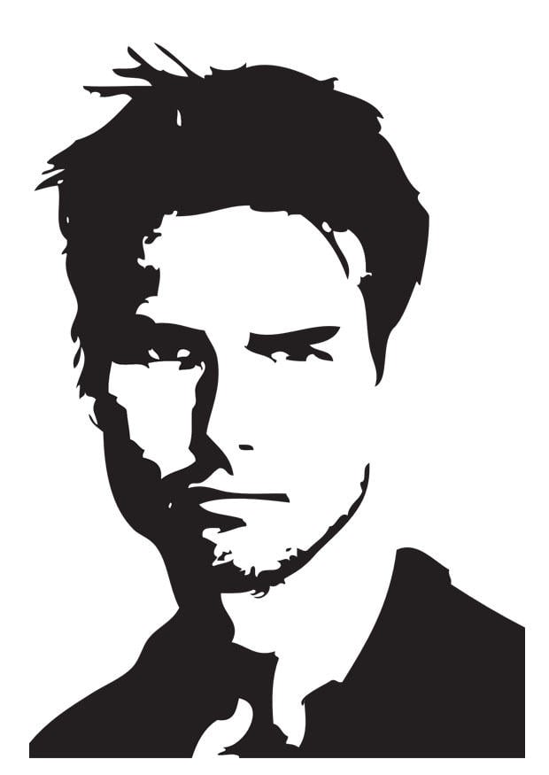 Coloring page Tom Cruise