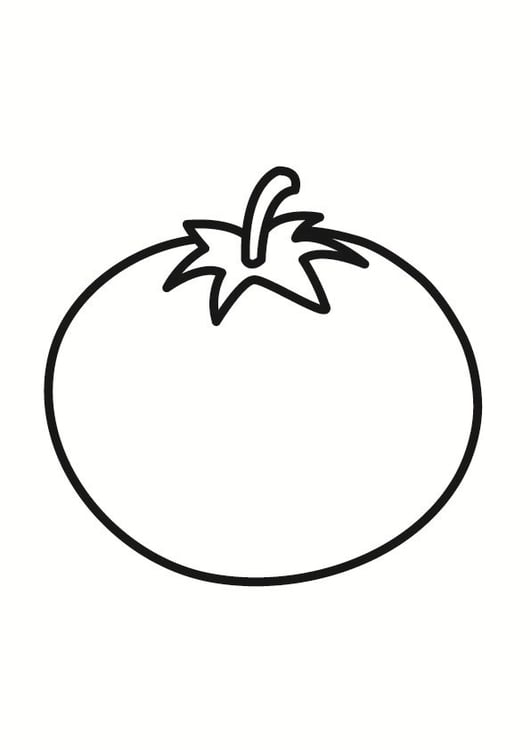 Coloring page tomato