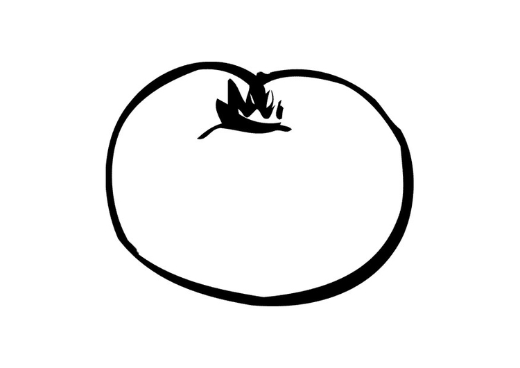 Coloring page tomato