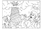 Coloring pages tower of Babel