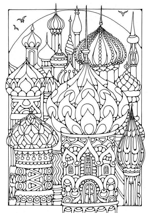Coloring page towers