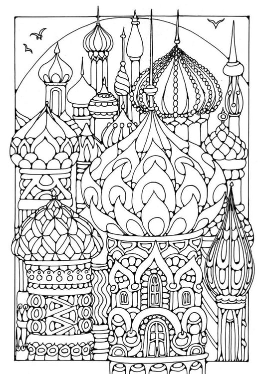 Coloring page towers