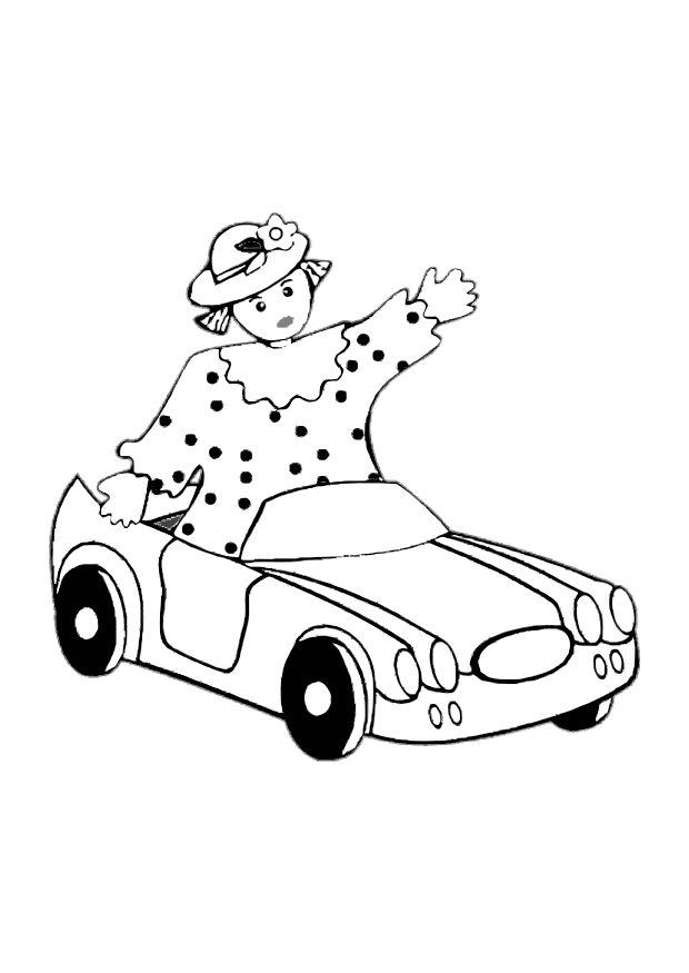 Coloring Page toy car - free printable coloring pages