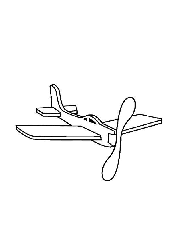 toy plane clipart coloring