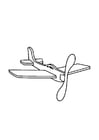 Coloring page toy plane
