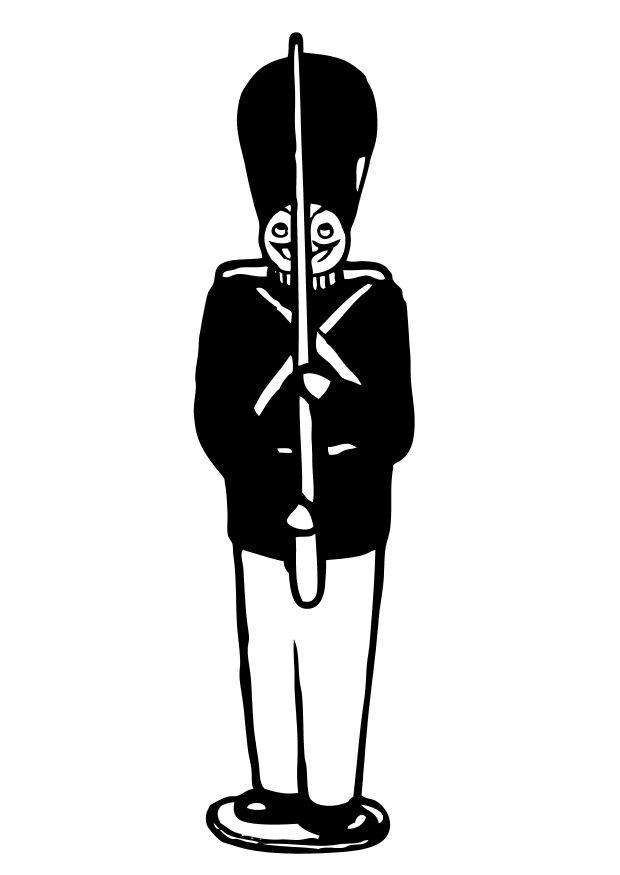 Coloring page toy soldier