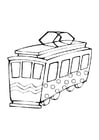 Coloring page toy trolley