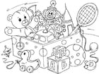 Coloring page toys