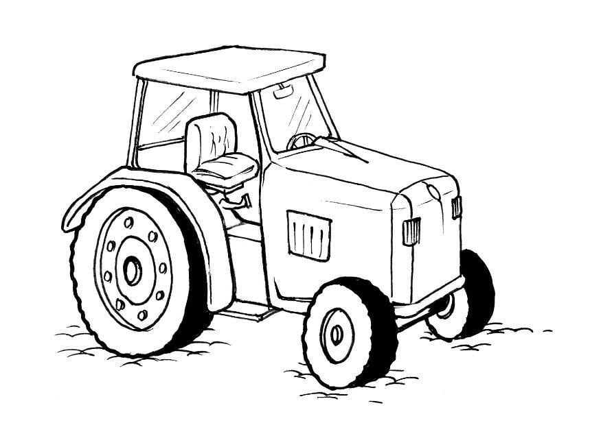 John Deere Tractor coloring page