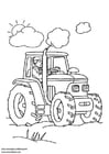 Coloring pages tractor